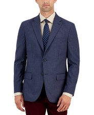 Tommy Hilfiger Men's Modern-Fit Pattern Sport Coats Blue Brown Size 36R
