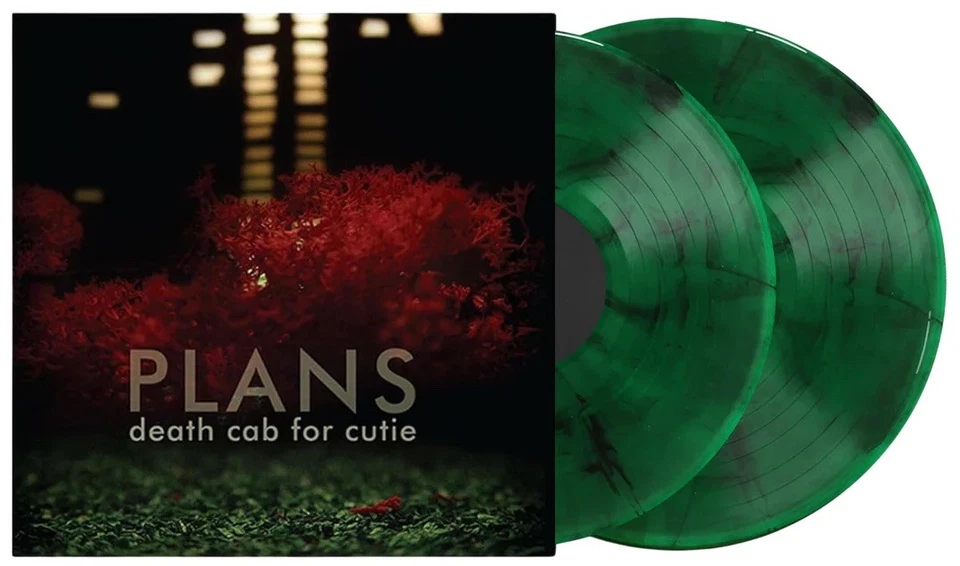 Death Cab for Cutie Plans 2LP  20th Tour Exclusive Green Smoke Vinyl Record - Image 2 of 4