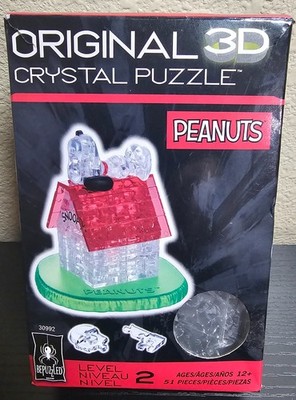 Peanuts Snoopy Doghouse Original 3D Crystal Puzzle - 51 Pcs