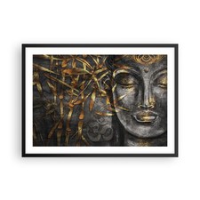 Poster 70x50cm Buddha Oro Bodhisattva Stampe Immagini Quadri Moderni Murale