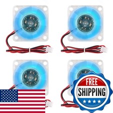 Shutao 4Pcs 3010 Fan 30mm 30x30x10mm RGB Fan Color Led DC 12V 3010 DC Cooler