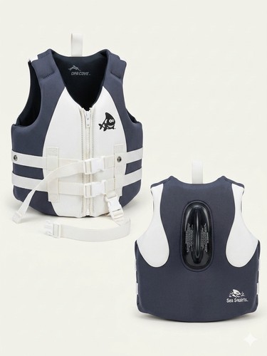 Sea Squirts Shark Fin Life Jacket Child Medium 30-50 lbs Opa Cove USCG Type III
