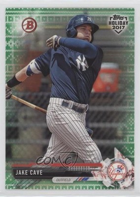 2017 Topps Holiday Bowman Green Holiday Sweater 84/99 Jake Cave #TH-JC s7f