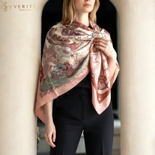 RARE VINTAGE HERMES Silk Scarf "Aube Libre Comme L'Ange" Carre 90 Duty-free US