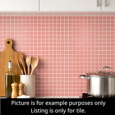 2x2 Pink Matte Tile Wall Matte Kitchen Ceramic 10 Sq Ft C 690-645
