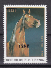 BENIN 2000 Mi A1245 CV 1000€ - OVERPRINT 135F - HORSE HORSES CHEVAL - MNH