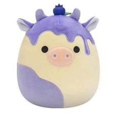 Squishmallows Benito Blueberry Cheesecake Cow Super Soft Plush Toy 11