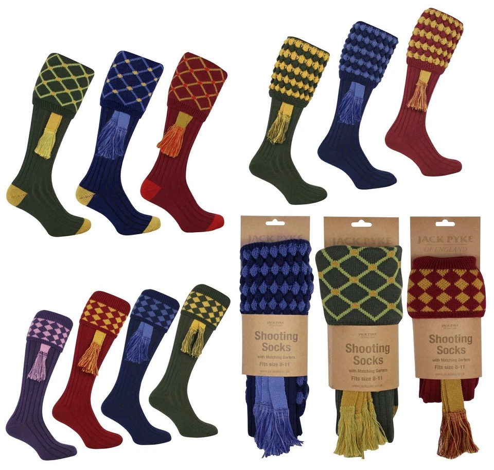 Jack Pyke Shooting Socks Choose Design and Colour Fast and Free Secure Shipping