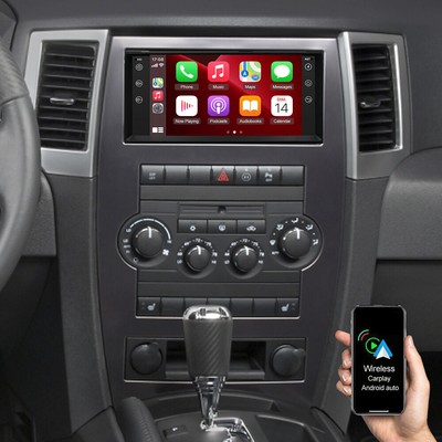 4+64GB Car Stereo Radio GPS Navi Wifi BT For 2008 2009 2010 Jeep Grand Cherokee