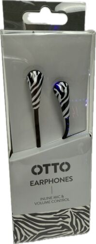 2 x Otto In-Ear Earphones with Inline Mic & Volume Control Corded Earbuds NEW - Foto 2 di 13