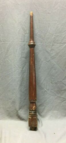 Antique Turned Wood Spindle Baluster Cherry Hardwood Staircase Vtg 385-20B