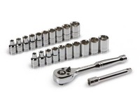 Tekton 1060 1/4in Drive Socket Set Inch/metric 5/32in 1/2in 4mm 13mm 22pc, Tekton 1060 1/4in Drive Socket Set Inch/metric 5/32in 1/2in 4mm 13mm 22pc,