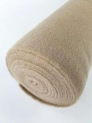 5 Yards Tan Upholstery Durable Un-Backed Automotive Trim Carpet 40''x15 Ft 