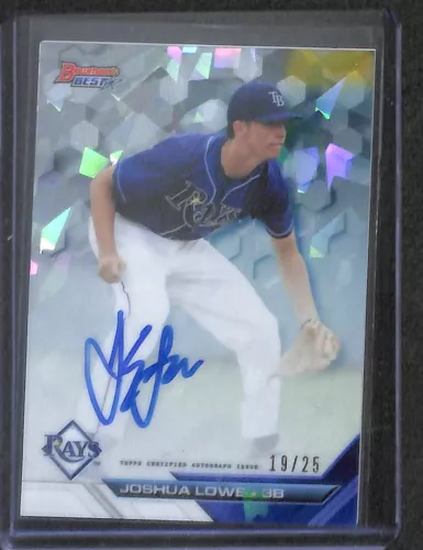 2016 Bowman's Best Atomic Refractor Autograph #B16-JL Joshua Lowe No 19 of 25