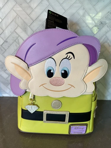 Loungefly Dopey Cosplay Snow White & the Seven Dwarfs Disney  Mini Backpack NWT