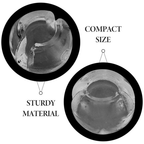 12 piezas persianas enrollables para ventanas soporte de hebilla de cuentas tapón de cadena crimpado transparente - Imagen 8 de 12