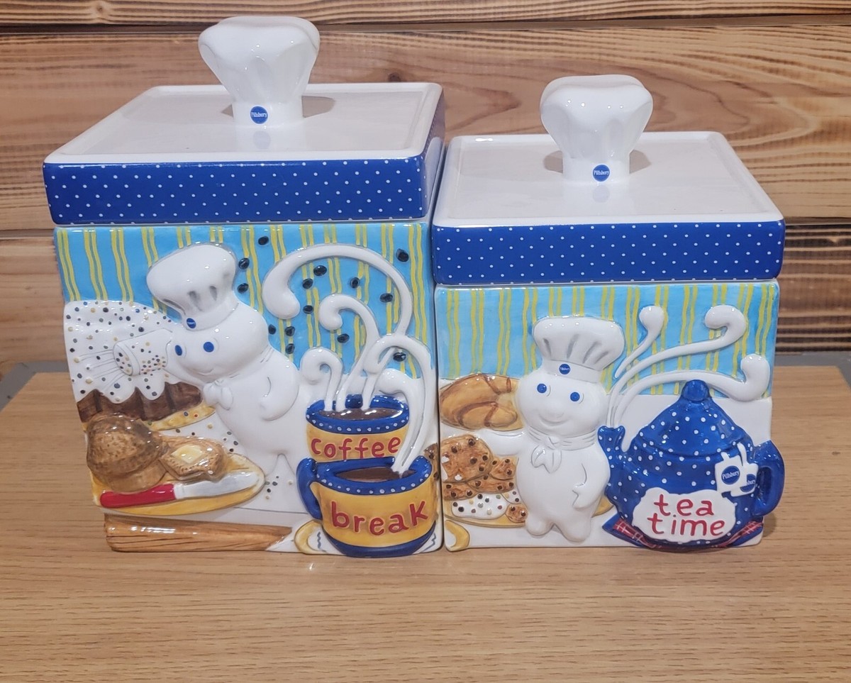 Doughboy Pillsbury ドゥボーイ ホーロー容器セット Doughboy Pillsbury ドゥボーイ ホーロー容器セット Vintage