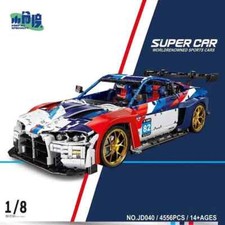 BMW M4 1:8 Scale 4556 Piece Building Brick Set Super Car