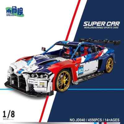 BMW M4 1:8 Scale 4556 Piece Building Brick Set Super Car