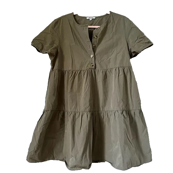 green emerald velvet dress Olive Green Babydoll Mini Dress – Gabi Swimwear main image 1