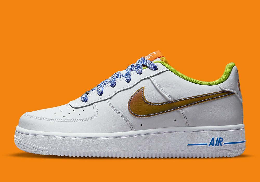 Nike Air Force 1 LV8 GS Size 4.5 Men White Multicolor AF1 DQ7767 100 Size 4.5Y