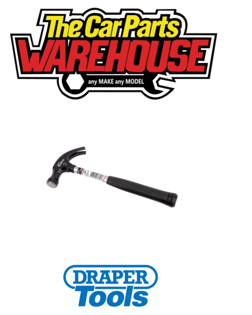 Draper Redline 67657 450g Claw Hammer with Steel Shaft DIY hardened and tempered
