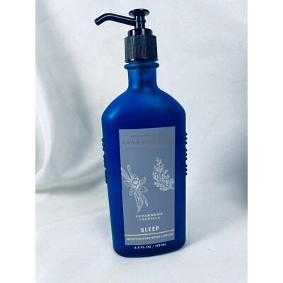 Bath & Body Works Aromatherapy Sleep and Energy Lotion Glass Bottle w Pump Gift
