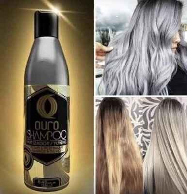 OURO Shampoo Matizador Cabello Rubio o Platinado 8.45 oz