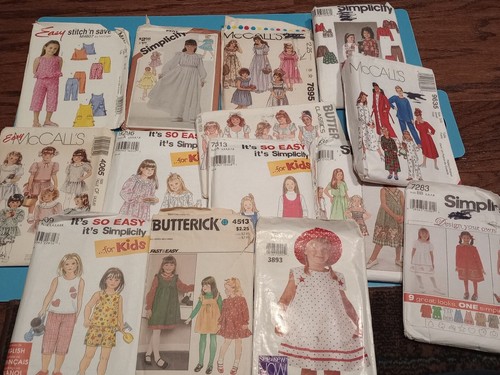 Variety Lot of Sewing Patterns Vtg Retro Kids McCalls Butterick Simplicity - Picture 2 of 19