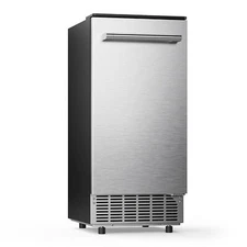 ecozy 15" Under Counter Ice Maker Machine with Freestanding Ice Maker 80 Lbs/Day