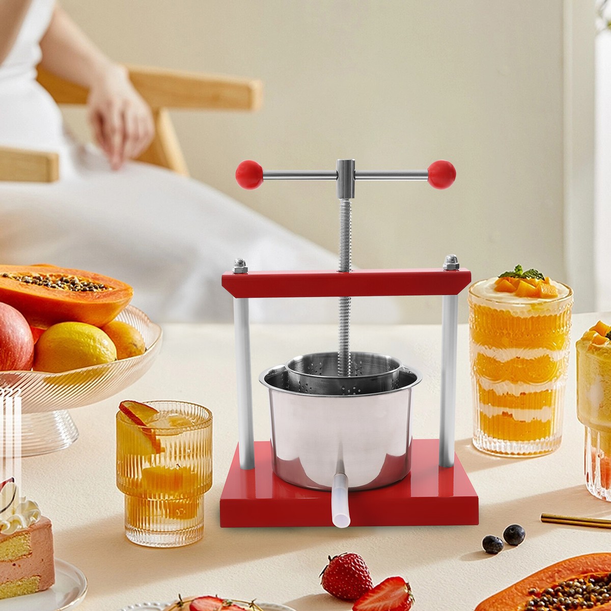 3L Fruit Wine Cider Press Apple Grapes Crusher Juice Maker Juicer