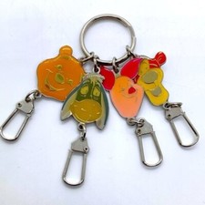 Disney Pooh Eeyore Piglet Tigger Keychain Key Ring Clip Metal