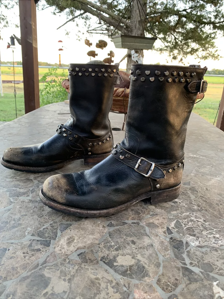 Mens zipper motorcycle clearance boots