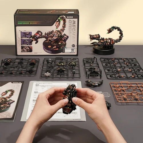 ROKR Emperador Escorpión Madera Modelo Construcción Juguete Puzzle para Niños Regalo de Navidad Adultos - Imagen 6 de 16