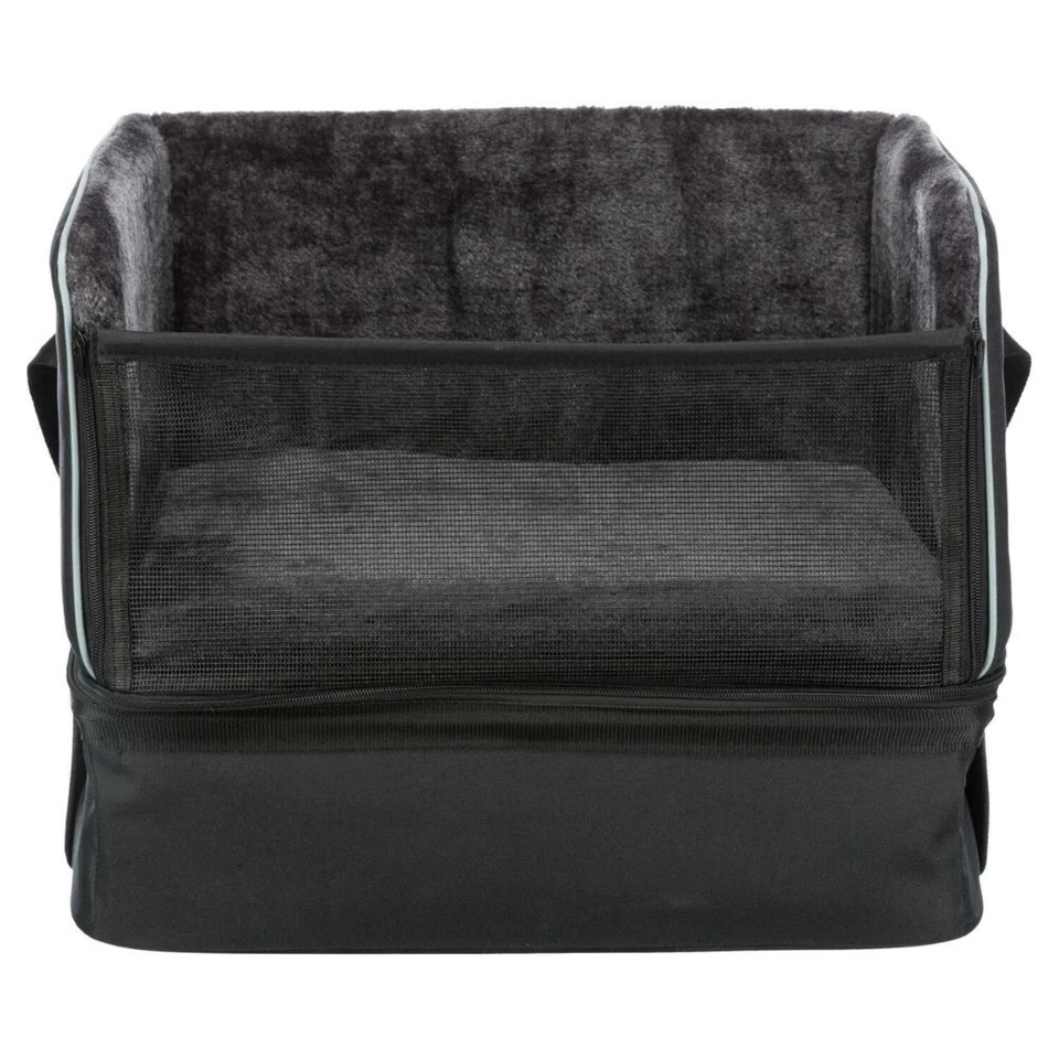 Trixie Car Dog Seat Raised Travel Bed with Straps Buckle & Belt Slit Black S 8kg - Image 4 of 4
