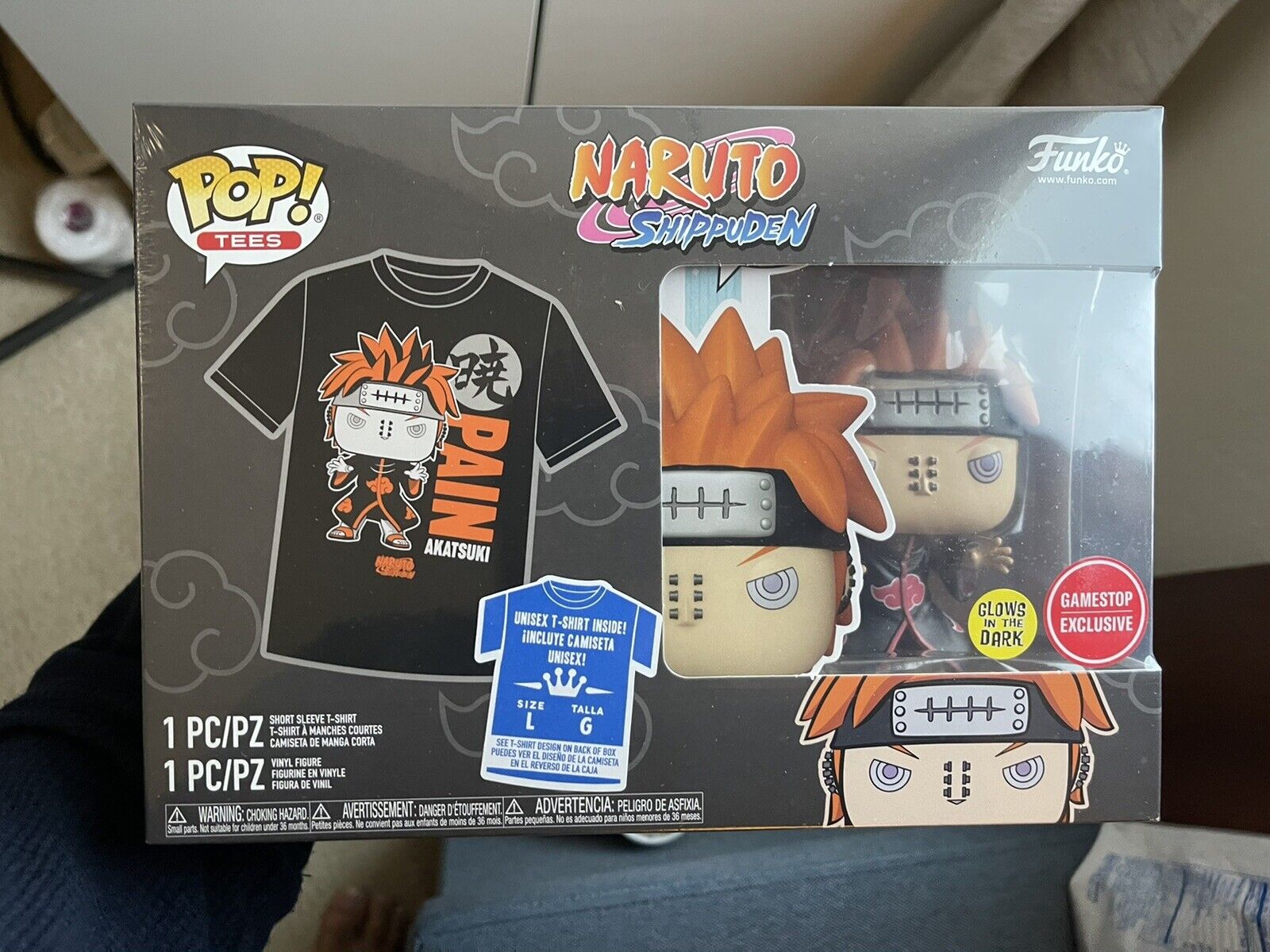 Set Figure Pop & Tee Naruto Shippuden tg. XL Funko Exclusive - Vendiloshop