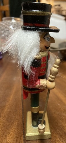 Nutcracker Figurine Soldier 5 3/4”tall, Ornament Red Jacket Detailed - Bild 7 von 7