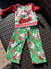 Peanuts Snoopy 2 piece Fleece Pajama Christmas Set Unisex kids Size XS NWt