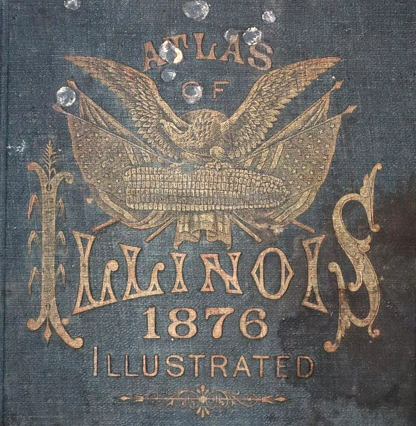 1876 Plat Atlas Mapa ~ St CLAIR Co.- BELLEVILLE, ILLINOIS / WASHINGTON ao contrário - Imagem 4 de 4