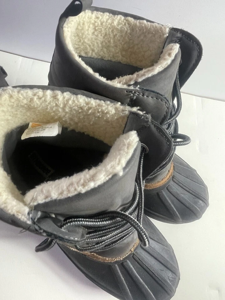 Gymboree Niños Zapatos Talla 4 Botas de Nieve Encaje Foto 4 de 4