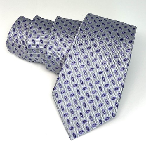 Men Silk Necktie And Tie Bar Set Birthday Father’s Day Gift Necktie Tie Clip - Picture 6 of 9