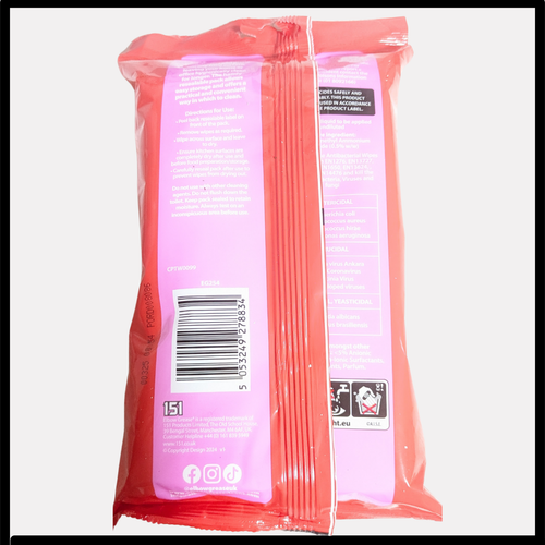 Elbow Grease Antibacterial Wipes | Pink Blush Scent | Fast Free P&P - Picture 2 of 3