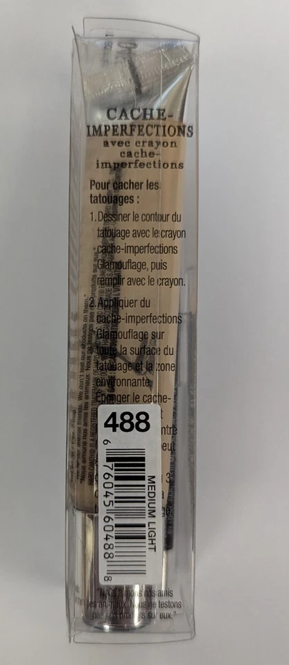 1 PIEZA CORRECTOR HARD CANDY GLAMOFLAUGE RESISTENTE CON LÁPIZ 488 MED LIGHT 0,71 OZ Foto 3 de 4