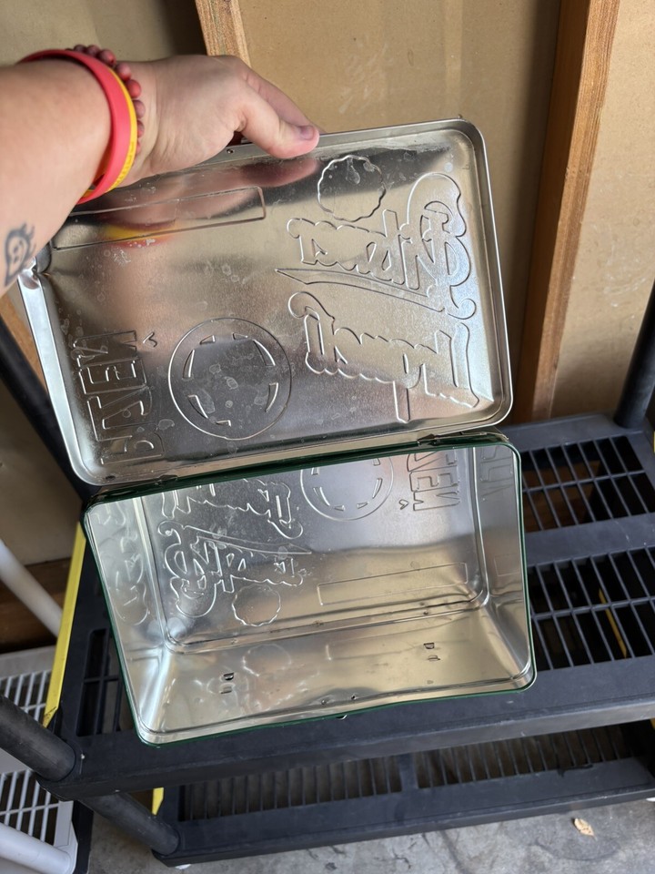 Vintage PILSNER URQUELL Beer Metal Lunch Box Advertising PLZENSKY