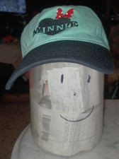 Disney Minnie Mouse Snap-Back Cap OSFM Black  Mint Green NWOT