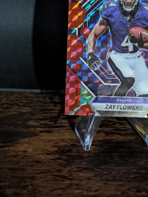 2023 Panini Mosaic - Rookies Zay Flowers #380 Red Mosaic