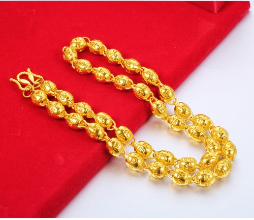Collar 3D Boutique Proverbs23K 24K TAILANDÉS BAHT ORO GP 24 pulgadas/87 g - Imagen 2 de 5
