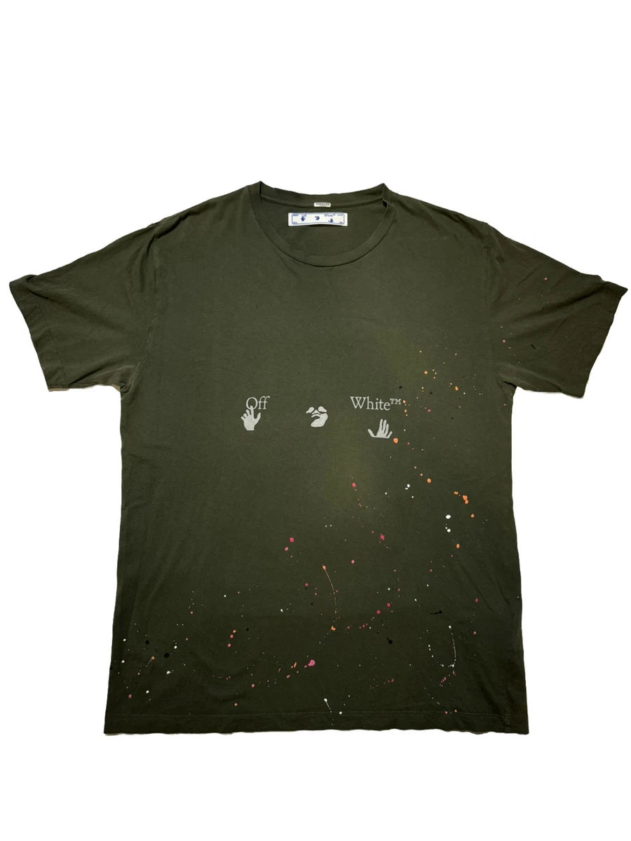 Off white sales paint splatter tee