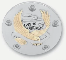 Drag Specialties 0940-0842 Live to Ride Points Cover - Gold