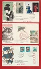 JAPAN - 3   FDCs WITH INSERTS - SEE SCAN